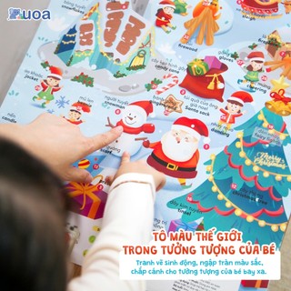 Bảng bấm líu lo 5 chủ đề song ngữ Anh - Việt giúp bé phát triển toàn diện