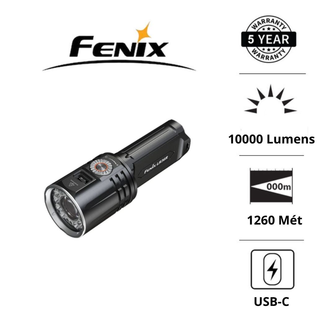 Lampe torche tactique Fenix PD36 TAC - Lampes tactiques et sécurité (12998519