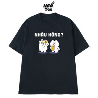 Áo Thun Local Brand NGỐ TEE Nhậu Hông Form Unisex Chất Vải Cotton 100 Thoáng Mát Mềm Mịn