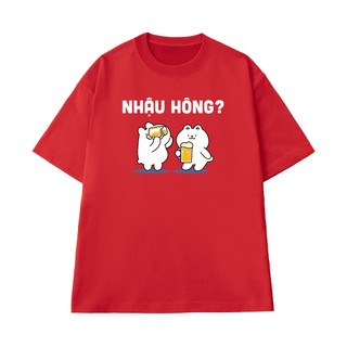 Áo Thun Local Brand NGỐ TEE Nhậu Hông Form Unisex Chất Vải Cotton 100 Thoáng Mát Mềm Mịn