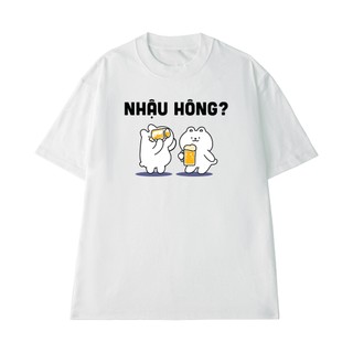 Áo Thun Local Brand NGỐ TEE Nhậu Hông Form Unisex Chất Vải Cotton 100 Thoáng Mát Mềm Mịn