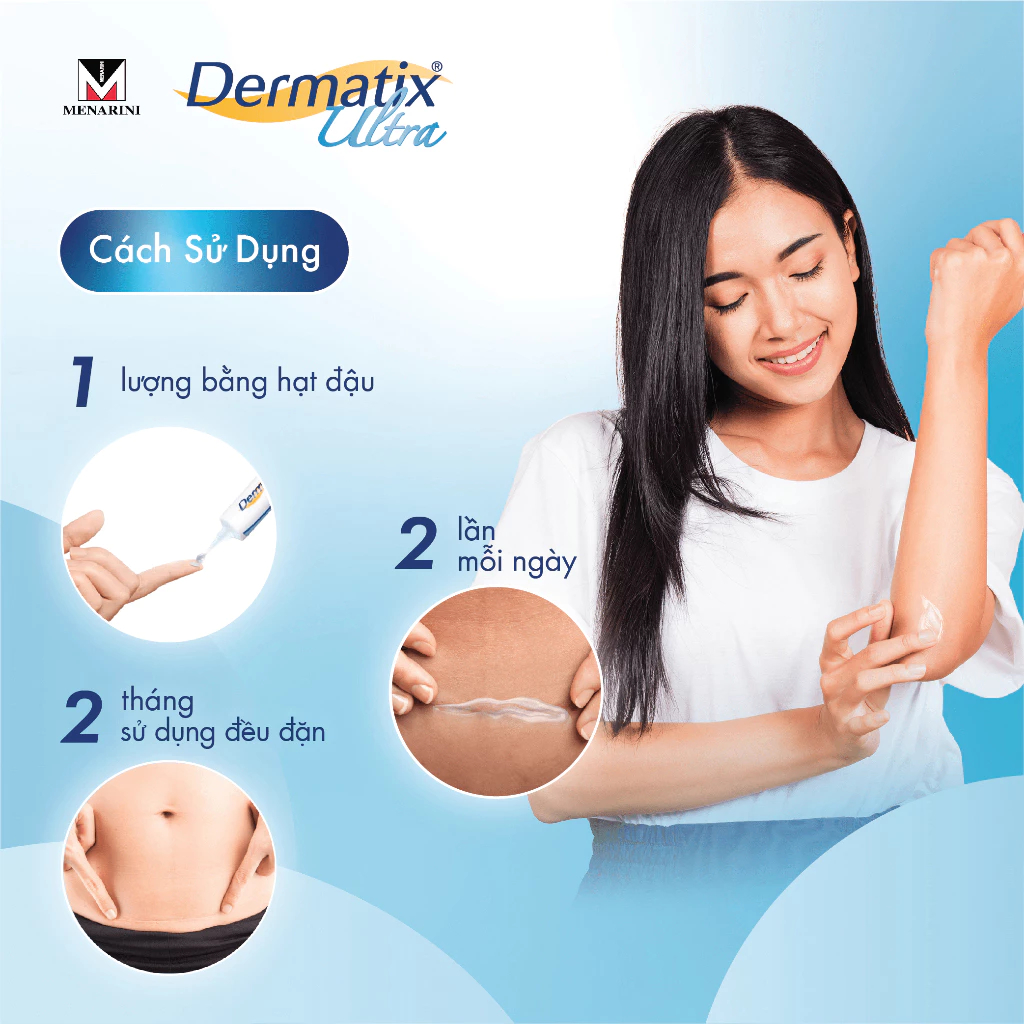 Dermatix Ultra Gel Làm Mờ Thâm sẹo kem làm phẳng sẹo lồi sẹo thâm 15g