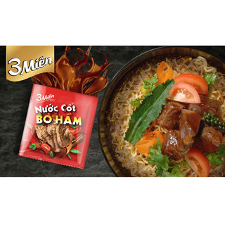 Thùng mì 3 Miền Gold vị bò hầm rau thơm