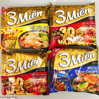 Thùng mì 3 Miền Gold vị bò hầm rau thơm