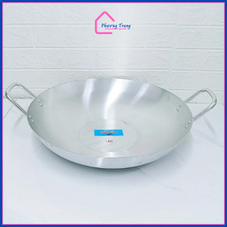 CHẢO NHÔM 2 QUAI SÂU LÒNG SIÊU LỚN  DÀY TRƯỜNG THÀNH NHIỀU SIZE từ 38- 50cm - Phương Trang
