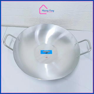 CHẢO NHÔM 2 QUAI SÂU LÒNG SIÊU LỚN  DÀY TRƯỜNG THÀNH NHIỀU SIZE từ 38- 50cm - Phương Trang