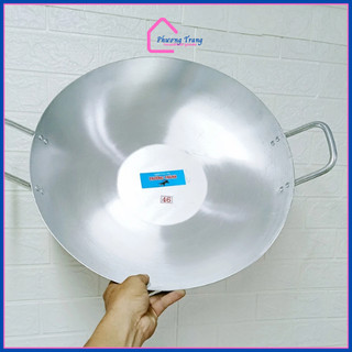 CHẢO NHÔM 2 QUAI SÂU LÒNG SIÊU LỚN  DÀY TRƯỜNG THÀNH NHIỀU SIZE từ 38- 50cm - Phương Trang