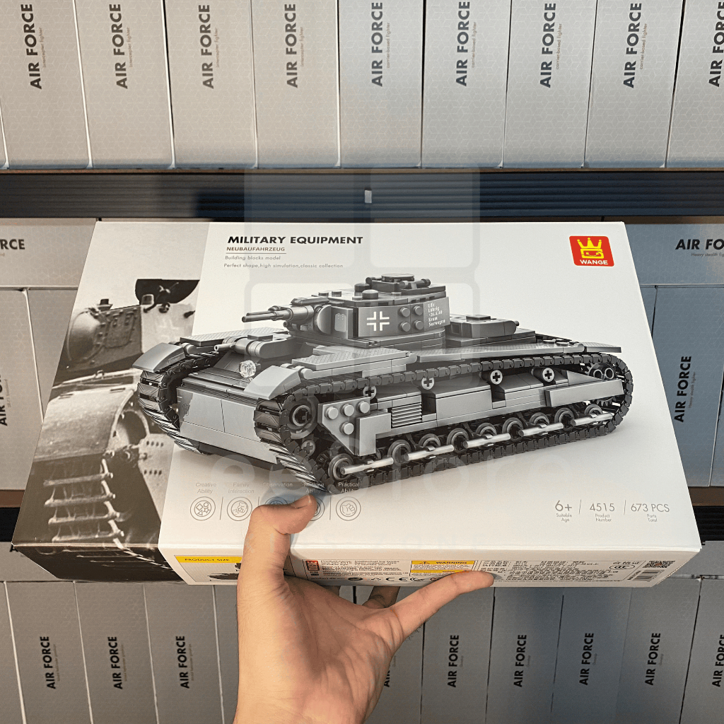 [WANGE Military] Mô hình lắp ráp xe tăng 604-673 chi tiết - Đồ chơi lắp ráp tank chiến đấu