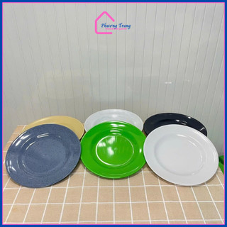 Bộ 10 Đĩa Cạn Nhựa Melamine Nhiều Size 15–25cm – Đĩa Nhựa Ăn Uống Gia Đình, Hàng Quán – Phương Trang