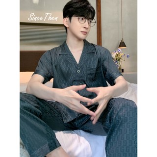Bộ pijama nam lụa cao cấp, bộ quần áo ngủ nam mặc nhà (kèm ảnh cận vải) - Since Then