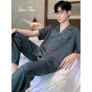 Bộ pijama nam lụa cao cấp, bộ quần áo ngủ nam mặc nhà (kèm ảnh cận vải) - Since Then