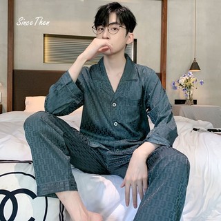 Bộ pijama nam lụa cao cấp, bộ quần áo ngủ nam mặc nhà (kèm ảnh cận vải) - Since Then