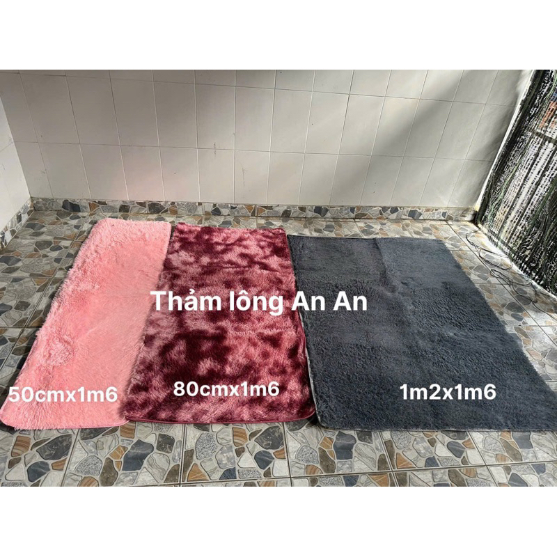 Thảm lông trải chân giường - Thảm lông loang hàng loại 1 - thảm lông decor