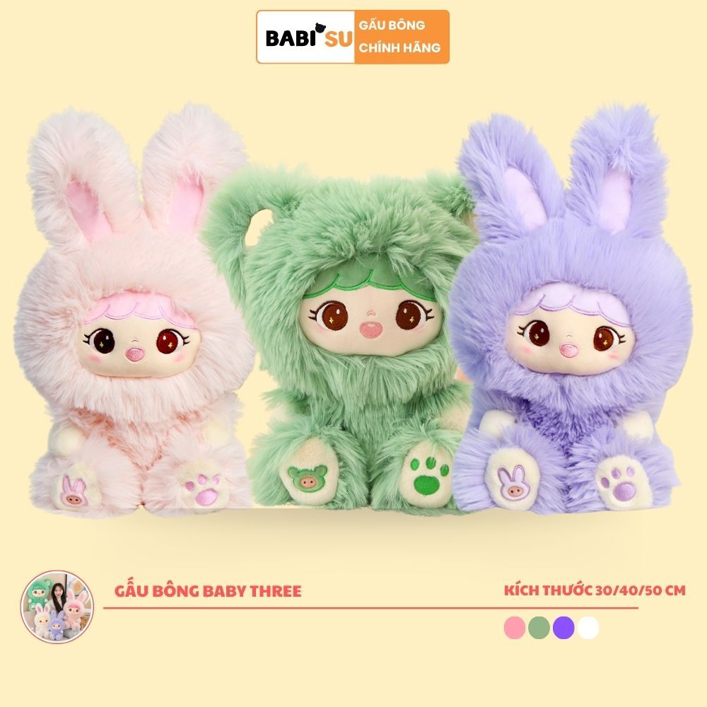 [ Mẫu MỚI ] Gấu Bông Thỏ bé ba Thỏ Tai Dài Cô Gái Đáng Yêu Gâu BôngTai Thỏ, Tai Gấu Hàng Cao Cấp Mãu Mới