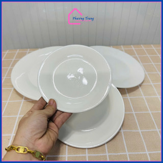 Đĩa Tròn Cạn Trắng Trơn - Sứ đầy đủ kích thước - Phương Trang