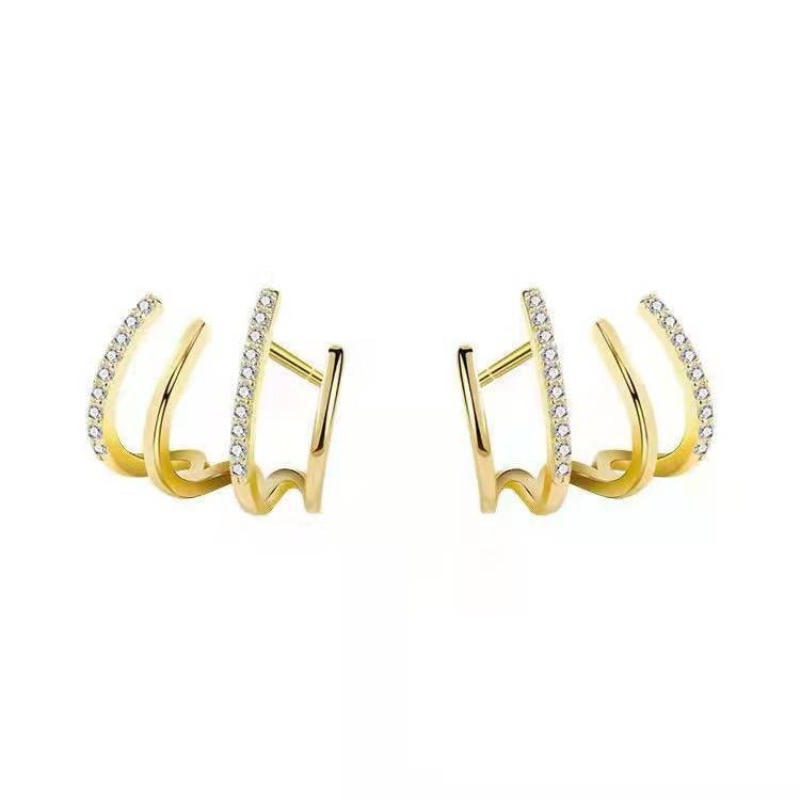 Khuyên tai nữ bạc 925 DE MERCI ACCESSORIES cá tính sang chảnh BT025