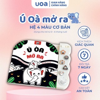 Sách âm thanh Ú Òa mở ra – Đồ chơi giáo dục cho bé, kích thích thị giác & não bộ cho bé