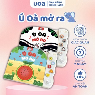Sách âm thanh Ú Òa mở ra – Đồ chơi giáo dục cho bé, kích thích thị giác & não bộ cho bé