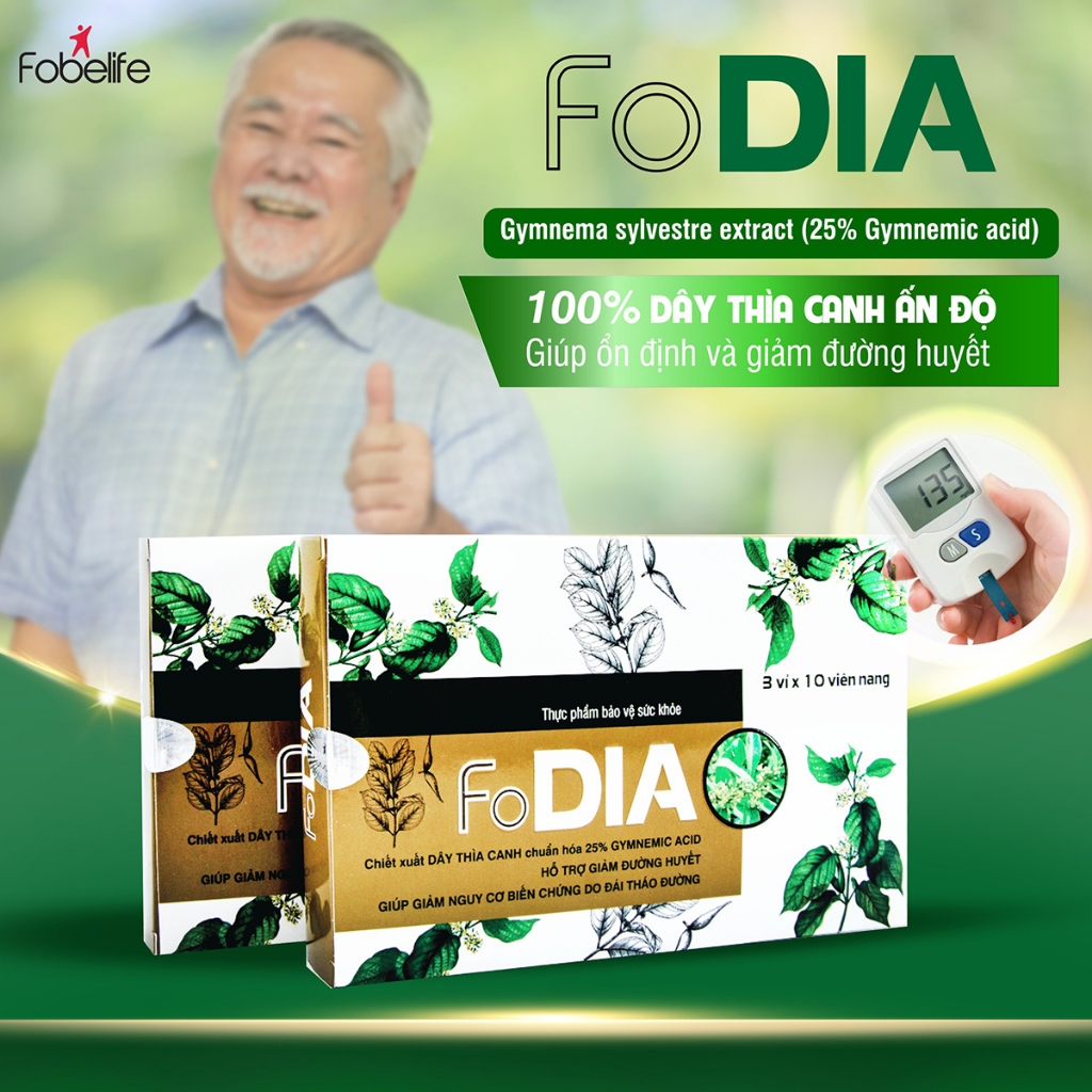 Viên Uống Thìa Canh Fodia Fobe Giúp Ổn Định Đường Huyết N1 - Hộp 30 viên