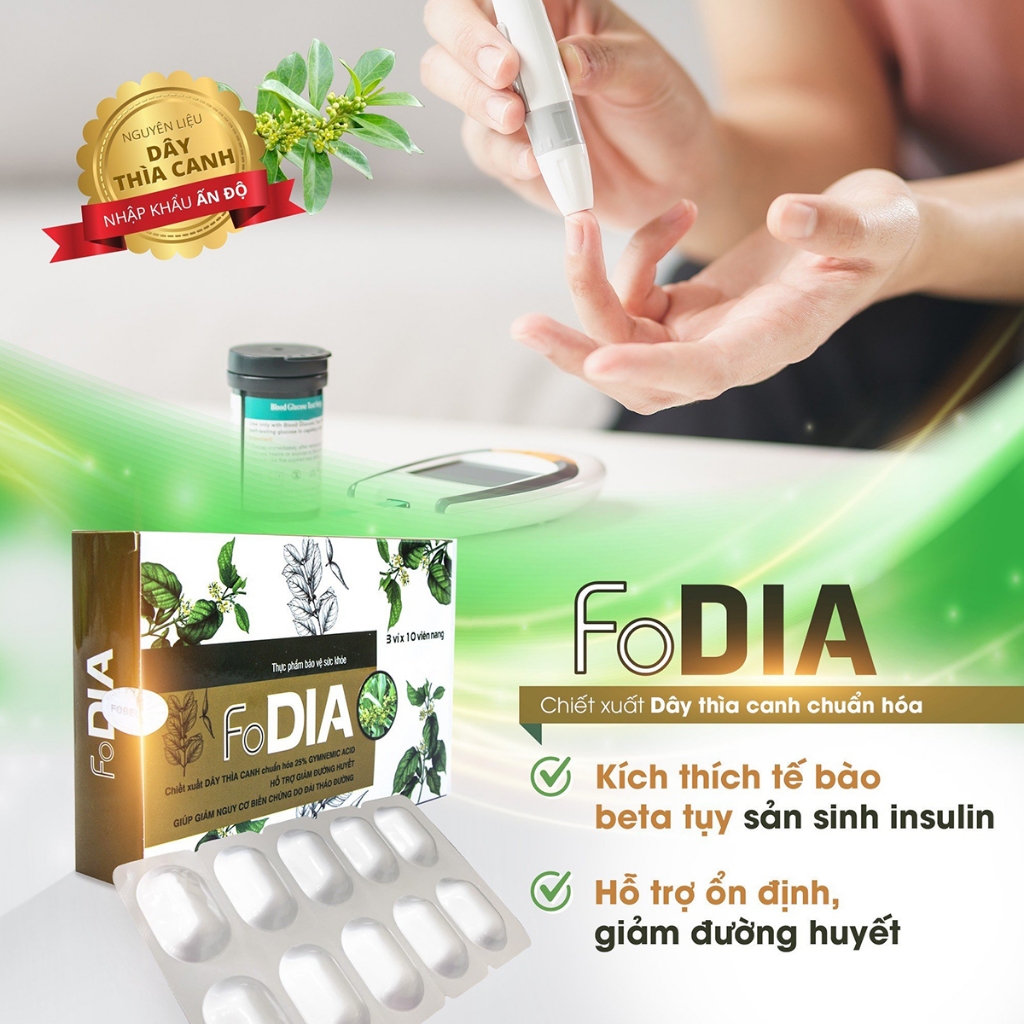 Viên Uống Thìa Canh Fodia Fobe Giúp Ổn Định Đường Huyết N1 - Hộp 30 viên