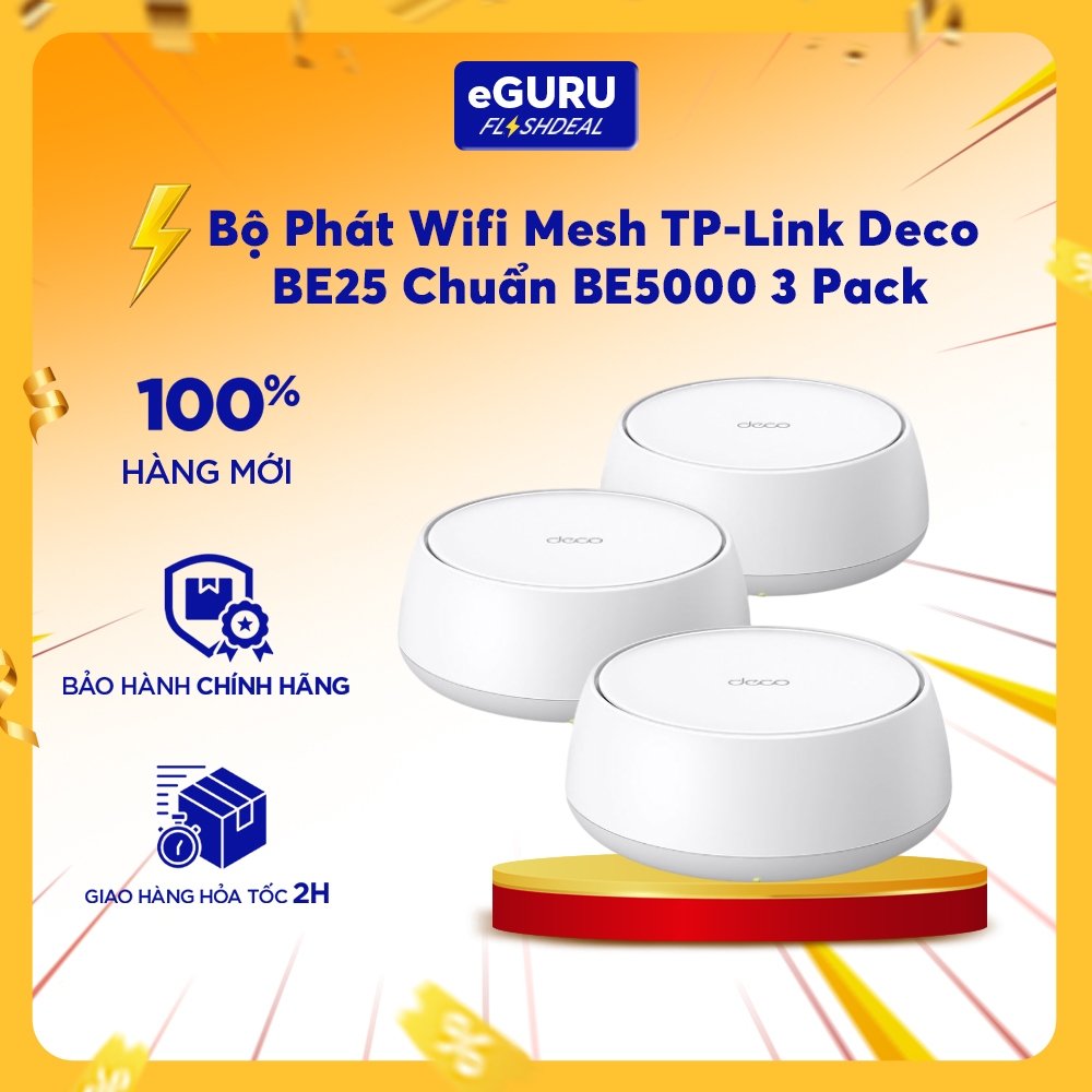 Bộ Phát Wifi Mesh TP-Link Deco BE25 Chuẩn BE5000 với công nghệ Wifi 7 ...