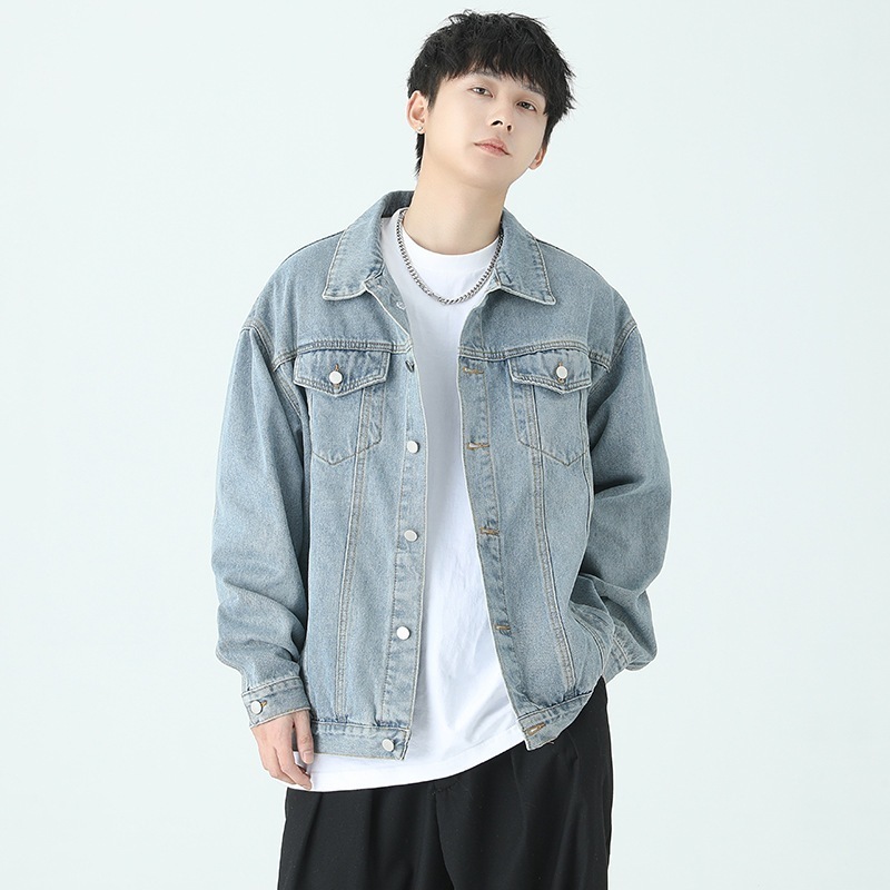 Áo Khoác Jean Nam Nữ Cúc Cài Dáng Dài Suông Rộng Áo Khoác Bò Unisex Denim Mềm Màu Xanh Đen Trẻ Trung Năng Động | BigBuy360 - bigbuy360.vn
