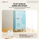 Tủ Sấy Quần Áo Bear Máy Sấy Đồ Gấp Gọn Sấy Khô Nhanh Kháng Khuẩn Tiện Dụng Cho Gia Đình Công Suất Lớn PCD-4H12G — ảnh 2