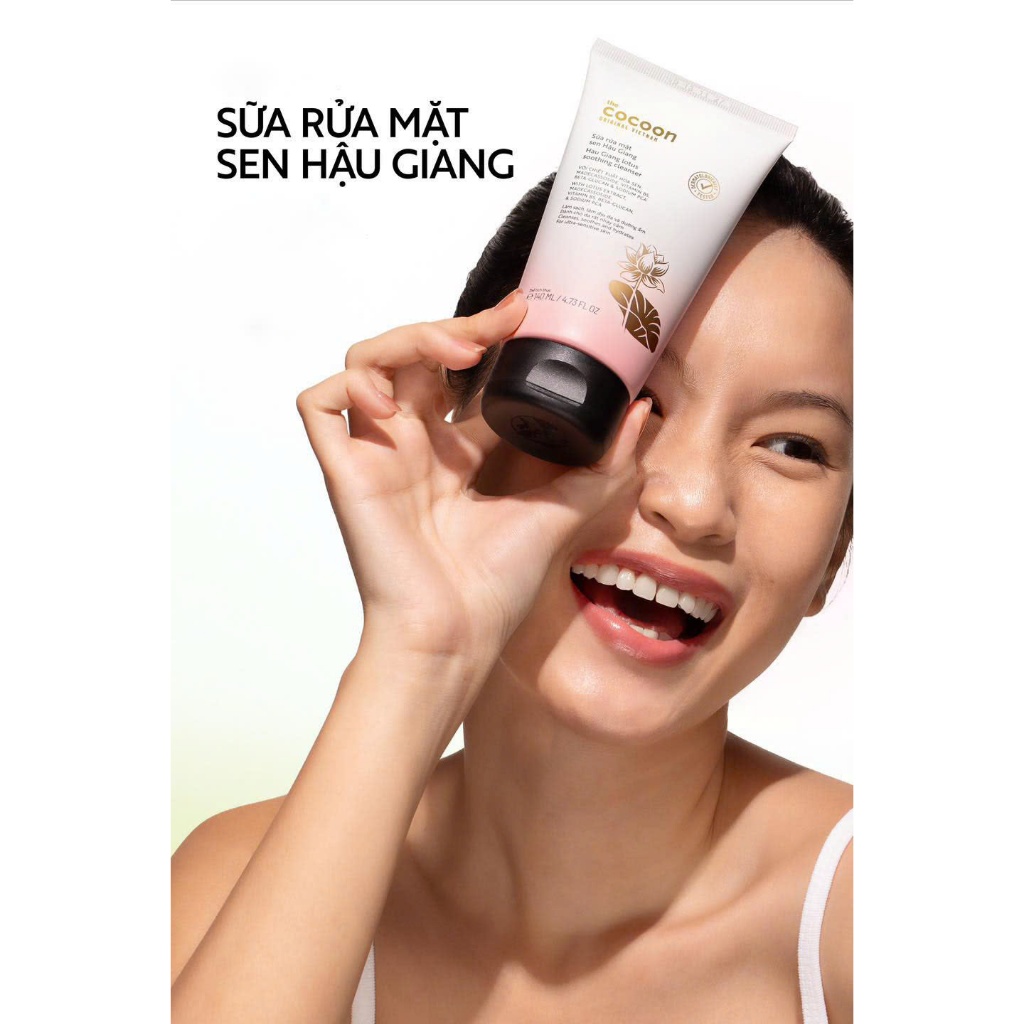 Ảnh Sữa rửa mặt sen Hậu Giang Cocoon 140ml 3