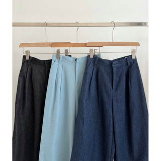 Quần jeans dáng suông ống rộng Ma Vie