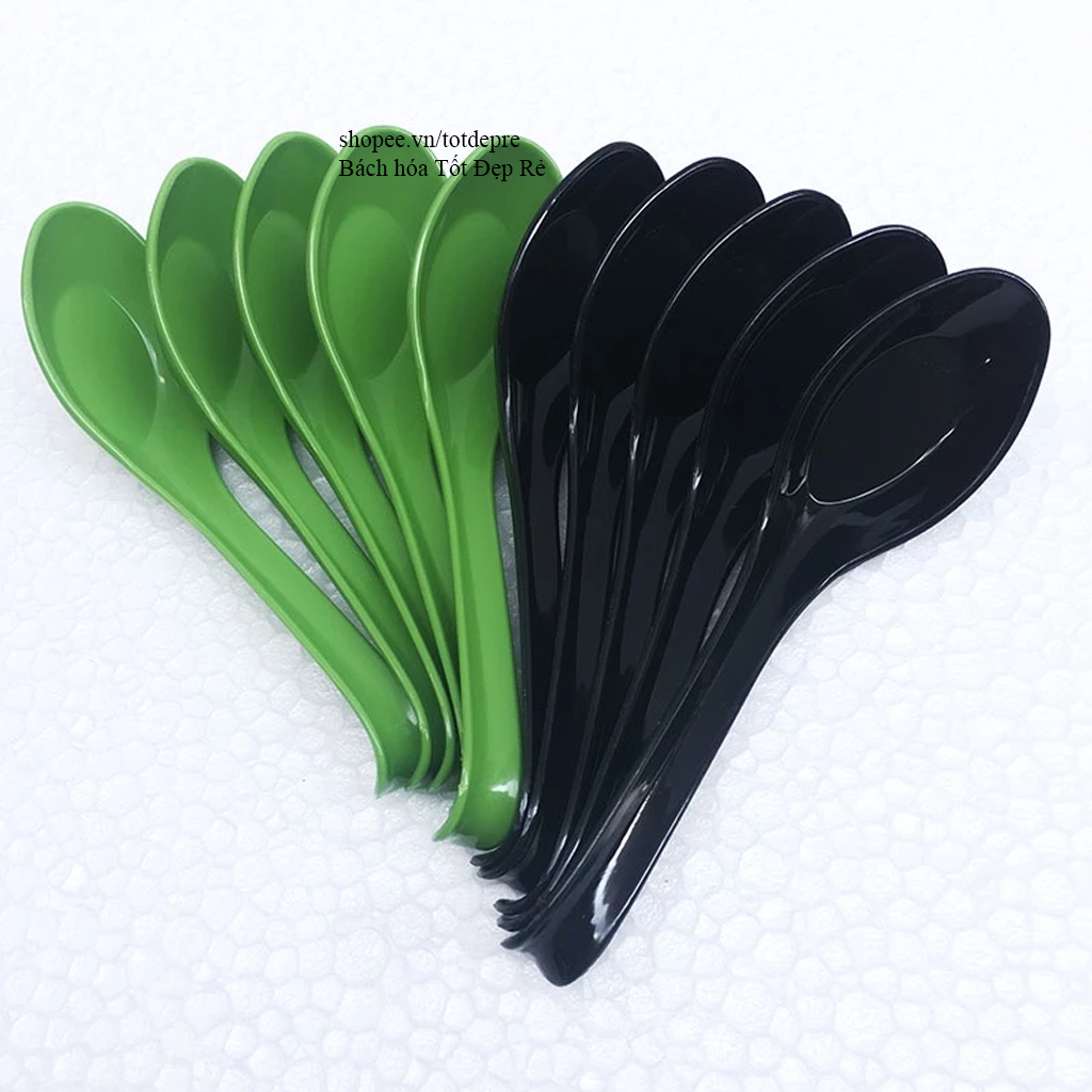 Combo 5 thìa phở màu đẹp chất liệu Melamine