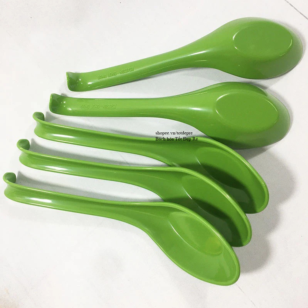 Combo 5 thìa phở màu đẹp chất liệu Melamine