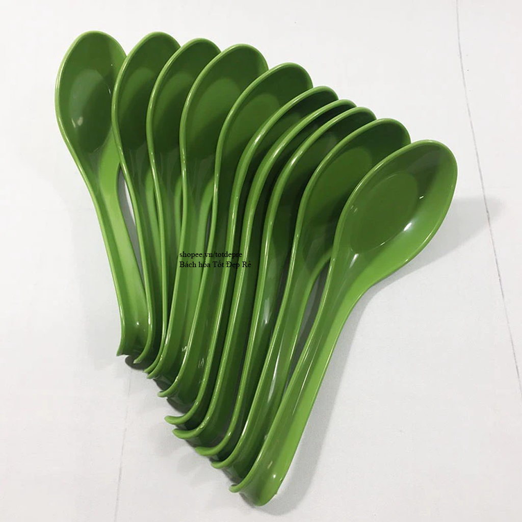 Combo 5 thìa phở màu đẹp chất liệu Melamine