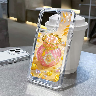 Ốp lưng iphone Túi Ngọc Tết 2025 chống sốc trong suốt bảo vệ iphone 17 16pro 16promax 15 14 13 12 11 plus xsm u205