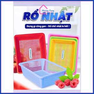 Rổ nhựa vuông/ rổ chữ nhật nhiều size WinHome đựng đồ đa năng/ sắp xếp nhà cửa/ trưng bày - Phương Trang