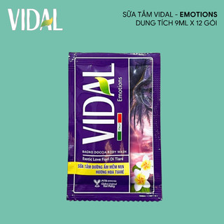 Sữa tắm dây Vidal 9ml gói phù hợp đi du lịch