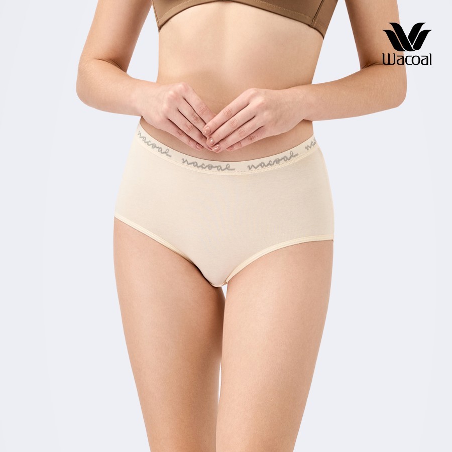 Quần lót Wacoal IIP3508 cotton lưng cao dưới rốn màu pastel trẻ trung năng động - IP3508