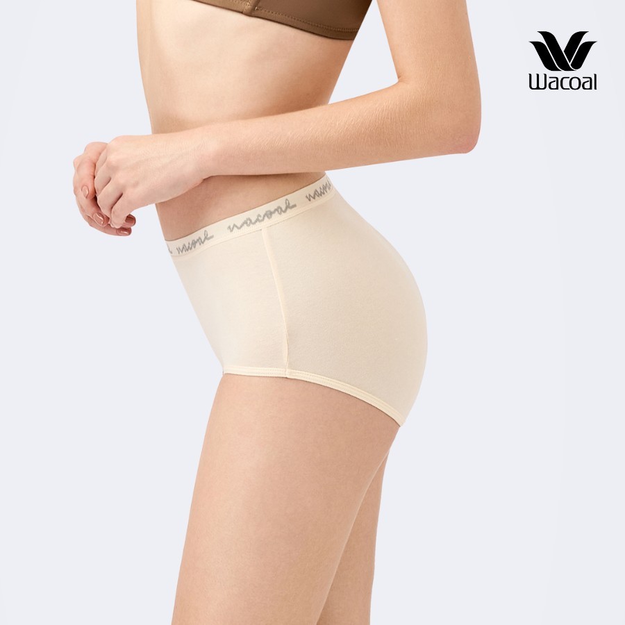 Quần lót Wacoal IIP3508 cotton lưng cao dưới rốn màu pastel trẻ trung năng động - IP3508