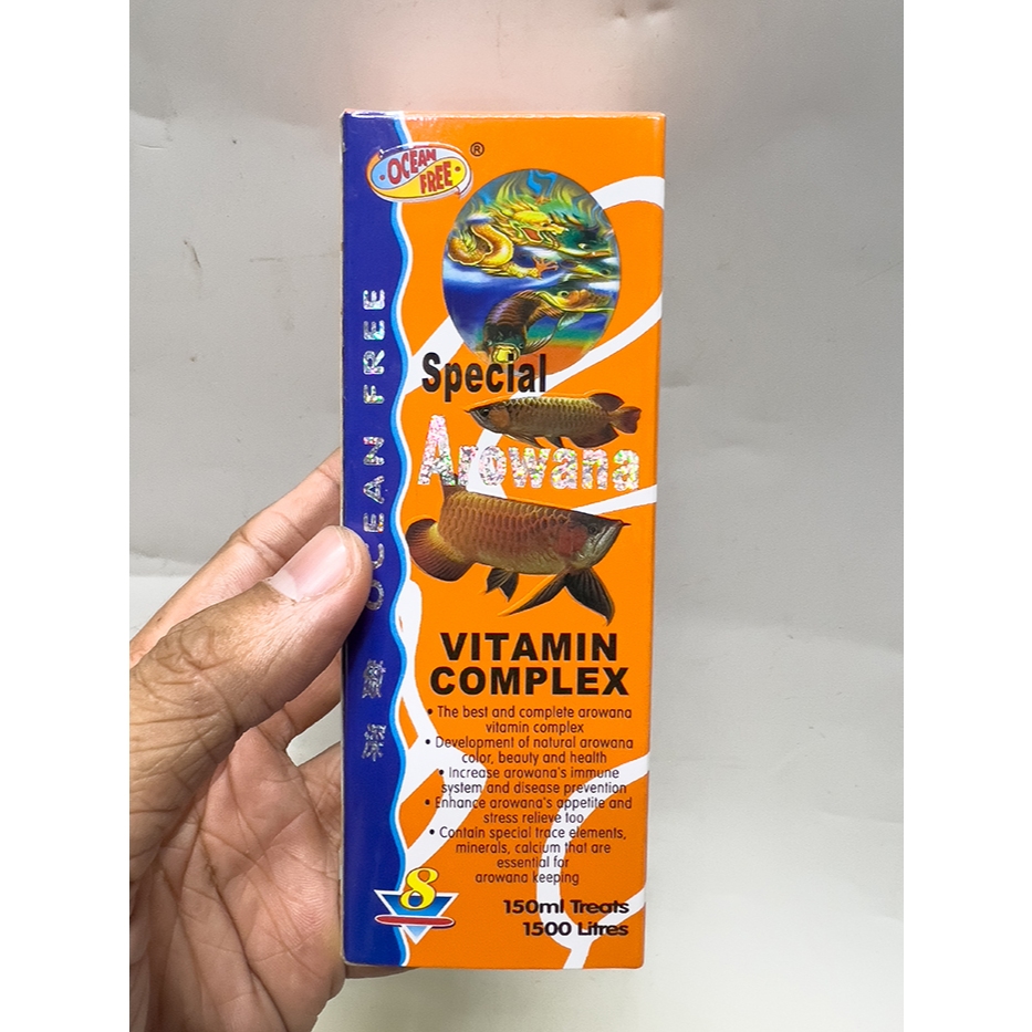 SPECIAL AROWANA VITAMIN COMPLEX OCEAN FREE SỐ 8 CHO CÁ RỒNG 150ML
