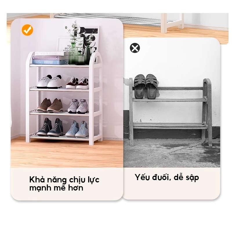 𝐎𝐥𝐢𝐟𝐞 Kệ Giày Dép Tiết Kiệm Không Gian Kệ Để Giày Dép 3~5 Tầng Kệ Giày Chịu Tải Mạnh
