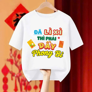 [MỚI] Áo Thun TẾT Unisex Đã Lì Xì Đầy Phong Bì , Áo Phông Nam Nữ Form Rộng Tay Lỡ Chất Thun Mềm Mịn