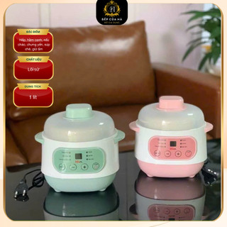 Nồi nấu cháo chậm cho bé,nồi chưng yến, nồi nấu cháo ăn dặm 6 chức năng + kèm xửng hấp SEKA - Bếp Của Hà