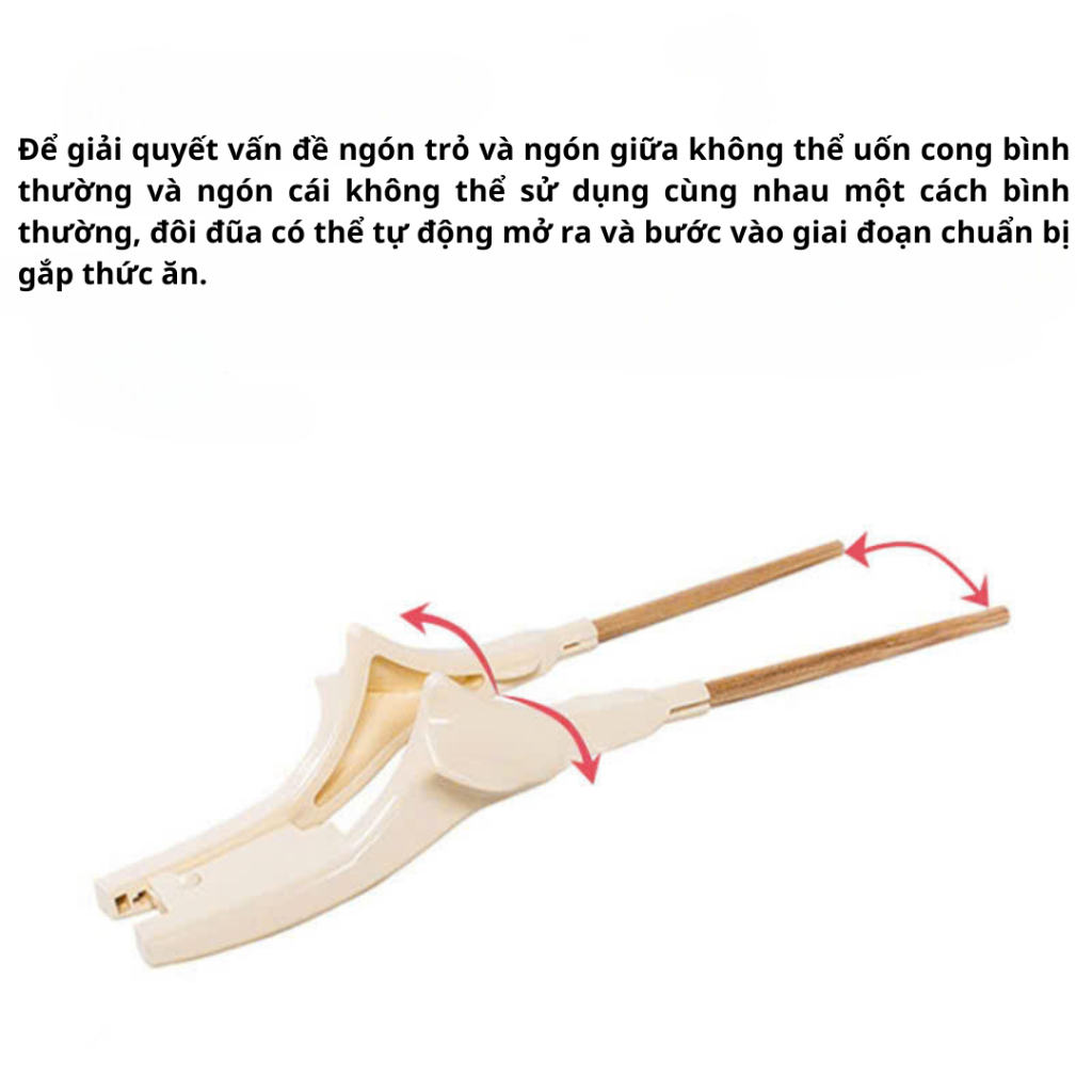 Đũa hỗ trợ chức năng bàn tay cho người cao tuổi, người sau tai biến, thiết bị ăn uống cho bệnh nhân khuyết tật, run tay