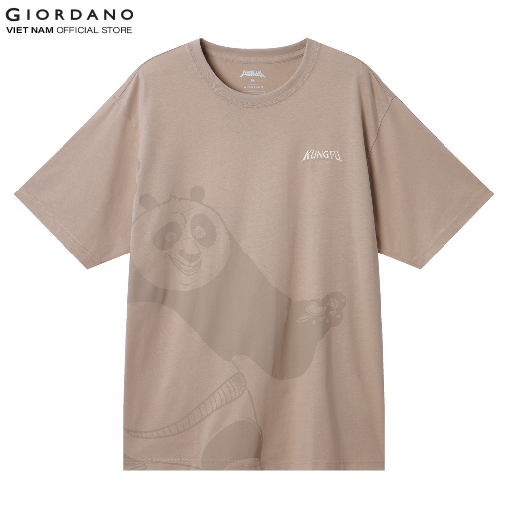 Ảnh GIORDANO Áo Thun Nam Ngắn Tay In Hình Kungfu Panda Print Tee 01095223 2