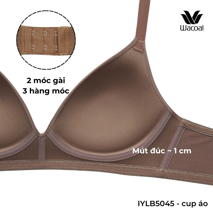 Áo ngực nữ Wacoal IYLB5045 mút mỏng nâng ngực nhẹ không gọng chất cotton thoải mái khi mặc - YLB5045