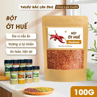 Bột ớt Huế 100g, ớt bột siêu cay, dùng làm kim chi, nấu mỳ cay, sa tế, cay thơm, nguyên chất