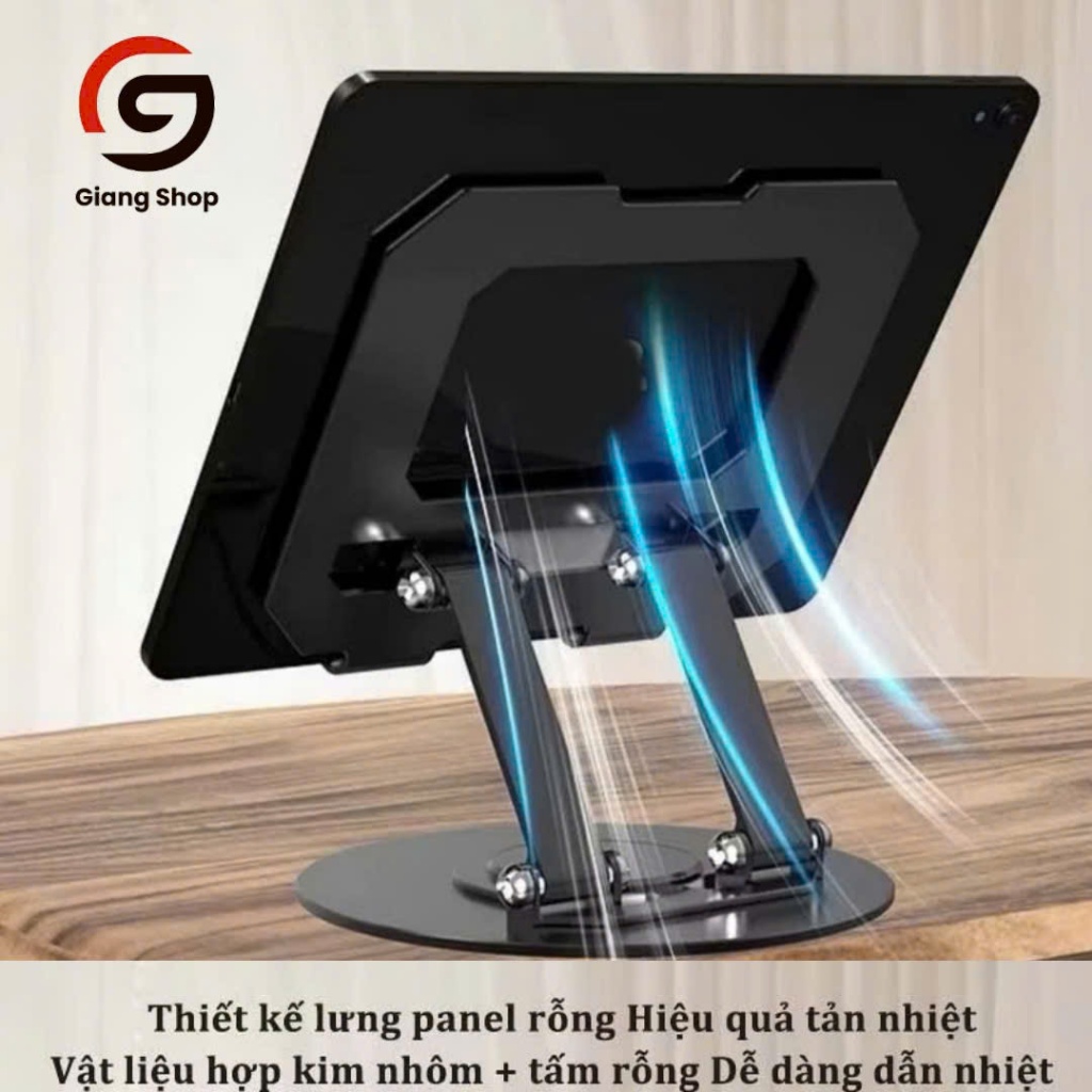 Giá đỡ ipad máy tính bảng, điện thoại Cao cấp, xoay 360 độ, cao cấp, bằng kim loại