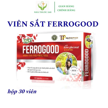 Viên uống bổ sung sắt FERROGOOD bổ máu, cải thiện tình trạng thiếu máu - Hộp 30 viên