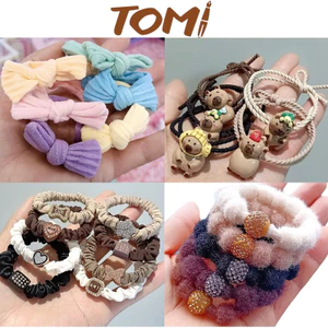 Dây Cột Tóc, Dây Thun Buộc Tóc Nhiều Mẫu Chọn Lựa Dễ Thương TOMI 324