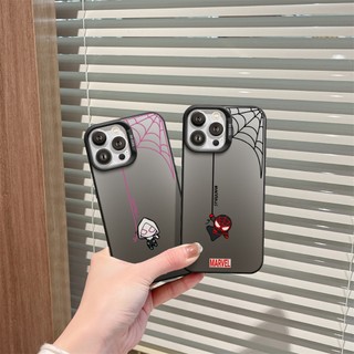 Ốp Lưng iPhone Nhện Mini IMD Cứng Nhám, Chống Sốc, Bảo Vệ Camera - iP 7/8/X/XS/11/12/13/14/15/16/17/Plus/Pro/Max/Air