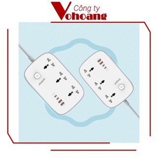 [USA] Ổ cắm điện Energizer EPB3250W00EUWE đa năng 3AC kèm 2USB-A và 2USB-C sạc nhanh PD (max PD 65W)